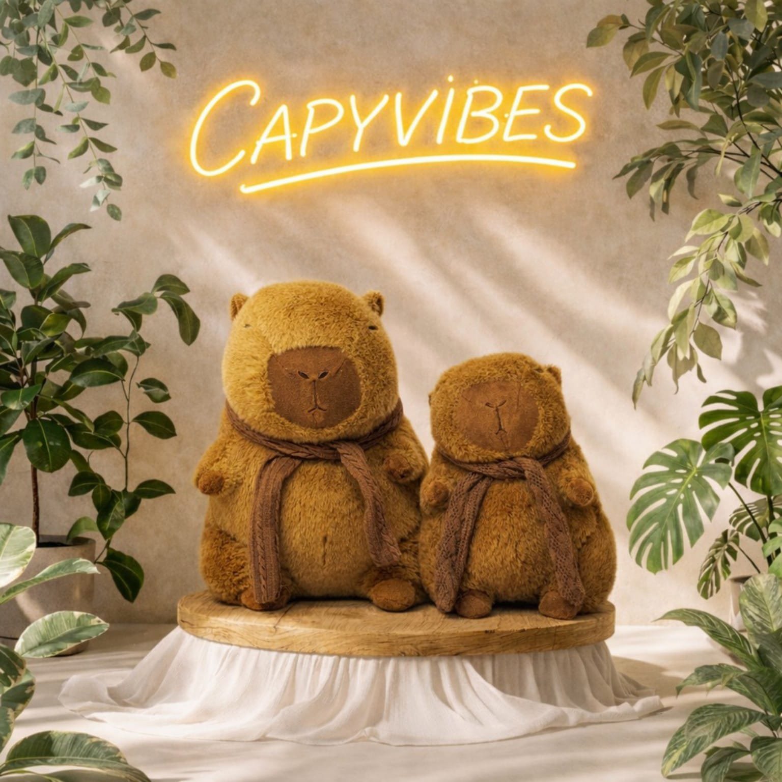 Плюшена капибара с шал